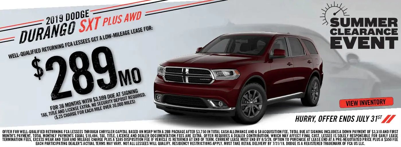 Dodge Durango Summer Clearance Keller Bros. Dodge